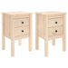Bedside Cabinets 2 Pcs 40x35x61.5 Cm Solid Wood Pine Notlkb