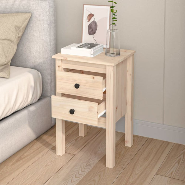 Bedside Cabinets 2 Pcs 40x35x61.5 Cm Solid Wood Pine Notlkb