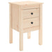 Bedside Cabinets 2 Pcs 40x35x61.5 Cm Solid Wood Pine Notlkb