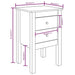 Bedside Cabinets 2 Pcs 40x35x61.5 Cm Solid Wood Pine Notlkb