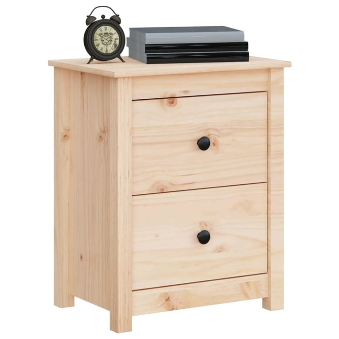 Bedside Cabinets 2 Pcs 50x35x61.5 Cm Solid Wood Pine Notlnb