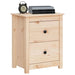 Bedside Cabinets 2 Pcs 50x35x61.5 Cm Solid Wood Pine Notlnb