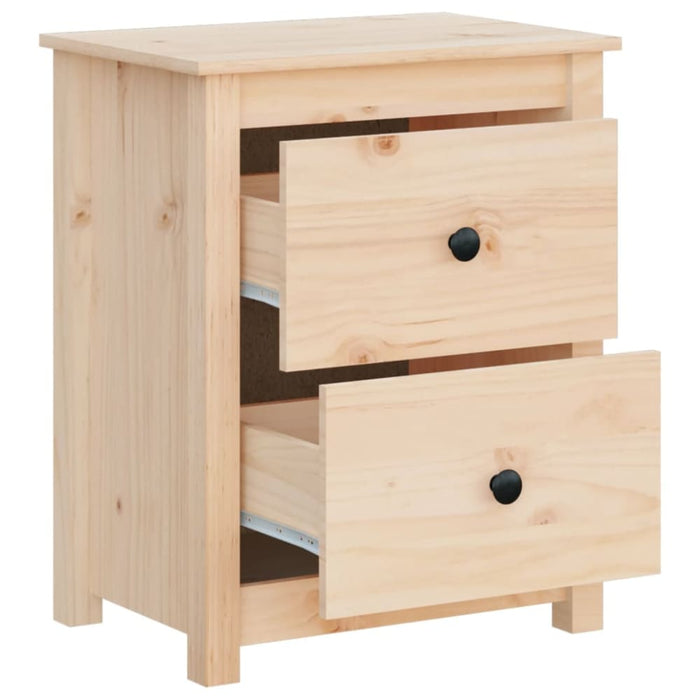 Bedside Cabinets 2 Pcs 50x35x61.5 Cm Solid Wood Pine Notlnb