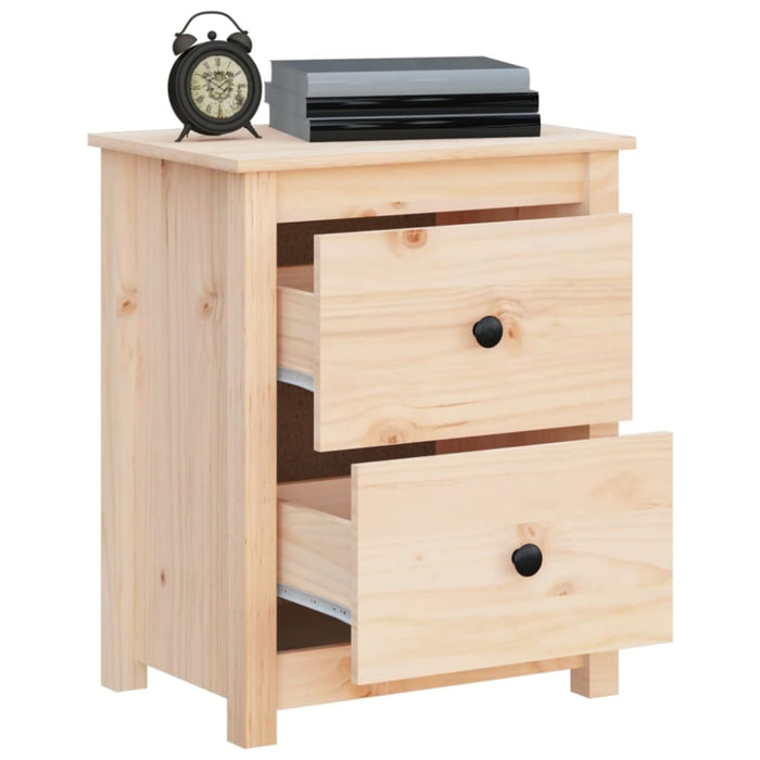 Bedside Cabinets 2 Pcs 50x35x61.5 Cm Solid Wood Pine Notlnb