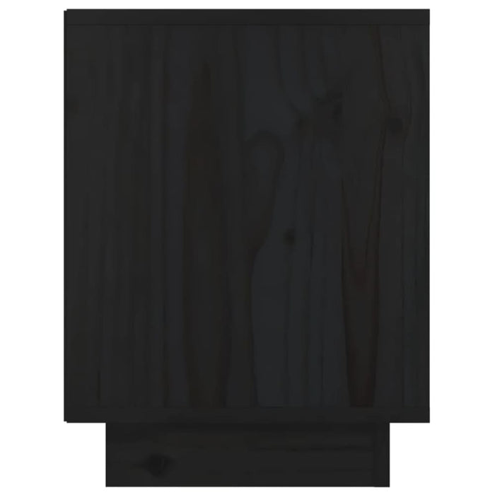 Bedside Cabinets 2 Pcs Black 40x30x40 Cm Solid Wood Pine