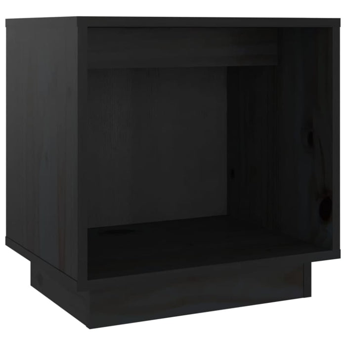 Bedside Cabinets 2 Pcs Black 40x30x40 Cm Solid Wood Pine
