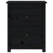 Bedside Cabinets 2 Pcs Black 50x35x61.5 Cm Solid Wood Pine
