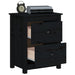 Bedside Cabinets 2 Pcs Black 50x35x61.5 Cm Solid Wood Pine