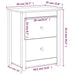 Bedside Cabinets 2 Pcs Black 50x35x61.5 Cm Solid Wood Pine