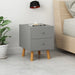 Bedside Cabinets 2 Pcs Grey 40x30x50 Cm Solid Pinewood