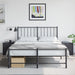 Bedside Cabinets 2 Pcs Black 34.5x39x44 Cm Steel Naolxb