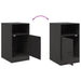 Bedside Cabinets 2 Pcs Black 34.5x39x62 Cm Steel Naoila