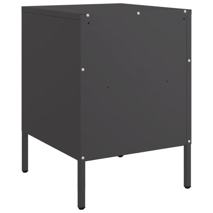Bedside Cabinets 2 Pcs Black 36x39x50.5 Cm Cold-rolled
