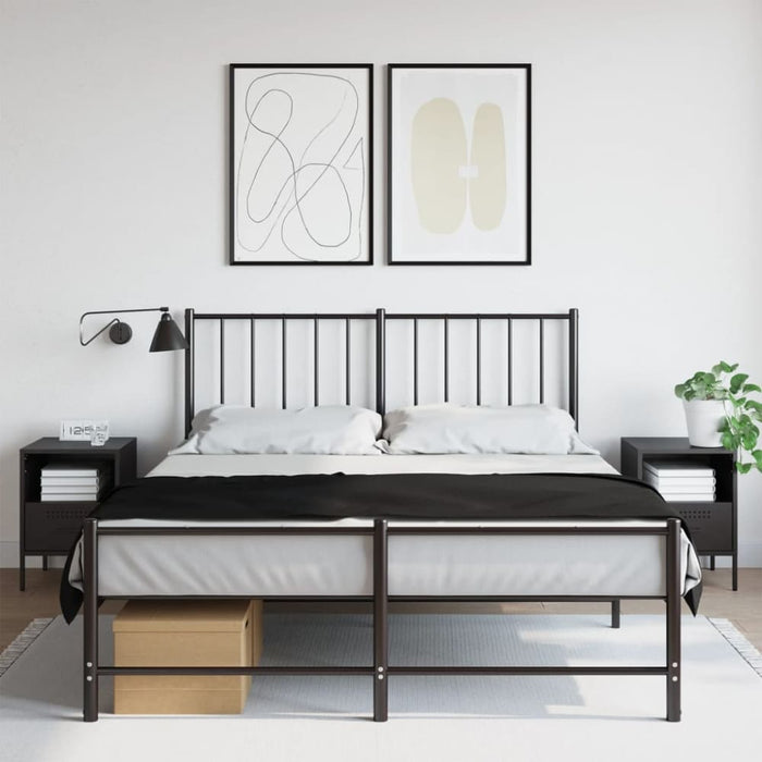 Bedside Cabinets 2 Pcs Black 36x39x50.5 Cm Cold-rolled