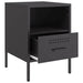 Bedside Cabinets 2 Pcs Black 36x39x50.5 Cm Cold-rolled