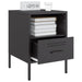 Bedside Cabinets 2 Pcs Black 36x39x50.5 Cm Cold-rolled