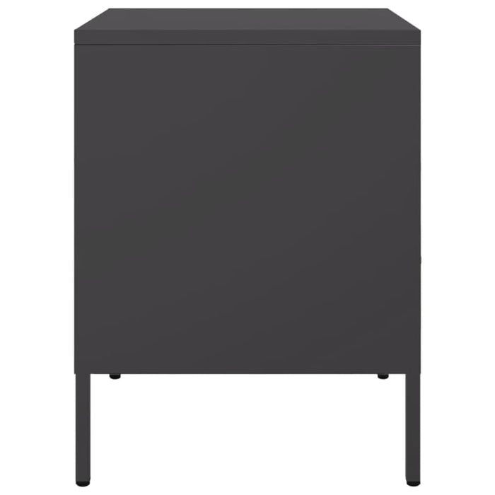 Bedside Cabinets 2 Pcs Black 36x39x50.5 Cm Cold-rolled