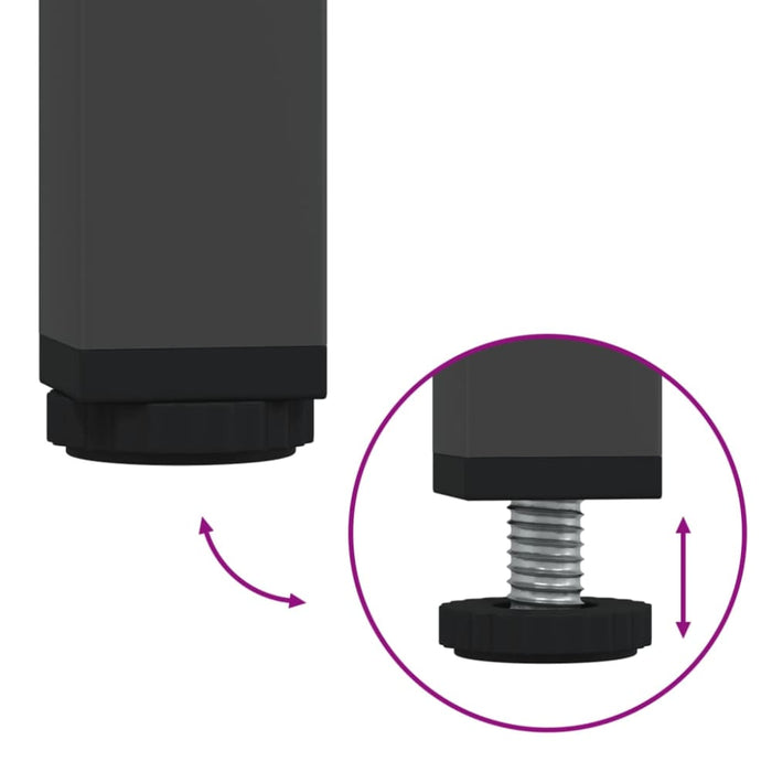 Bedside Cabinets 2 Pcs Black 36x39x50.5 Cm Cold-rolled