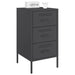 Bedside Cabinets 2 Pcs Black 36x39x68 Cm Cold-rolled Steel