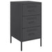 Bedside Cabinets 2 Pcs Black 36x39x68 Cm Cold-rolled Steel