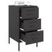 Bedside Cabinets 2 Pcs Black 36x39x68 Cm Cold-rolled Steel