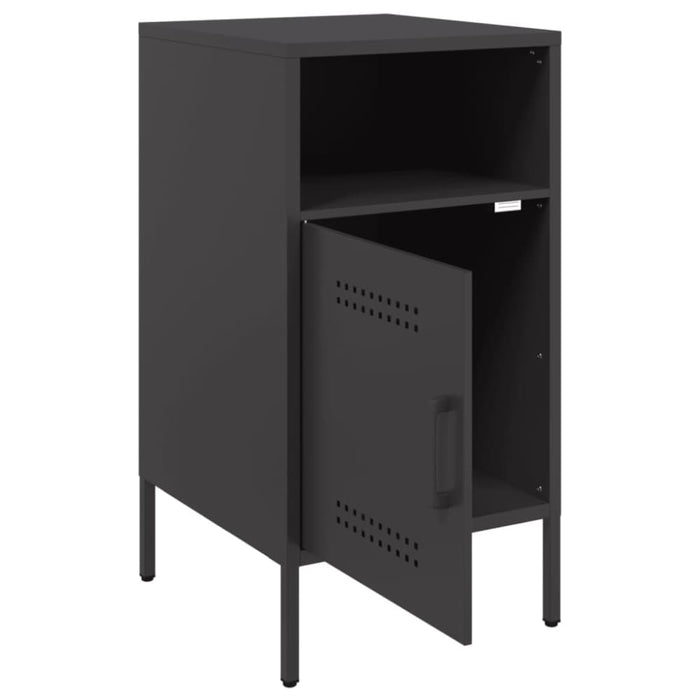 Bedside Cabinets 2 Pcs Black 36x39x68 Cm Cold-rolled Steel