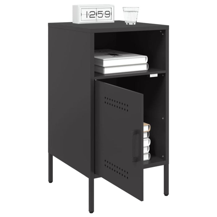 Bedside Cabinets 2 Pcs Black 36x39x68 Cm Cold-rolled Steel