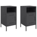 Bedside Cabinets 2 Pcs Black 36x39x68 Cm Cold-rolled Steel