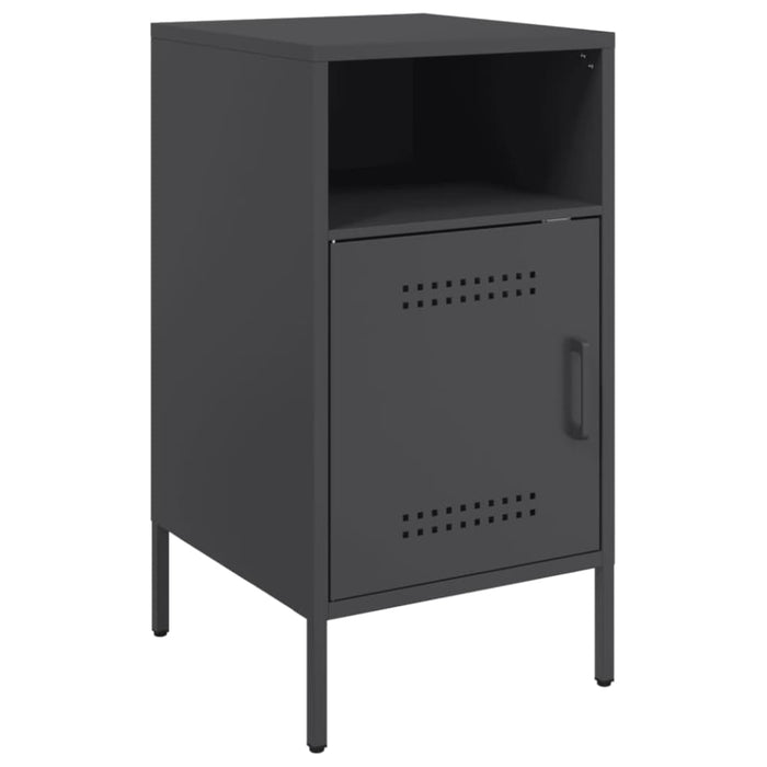 Bedside Cabinets 2 Pcs Black 36x39x68 Cm Cold-rolled Steel