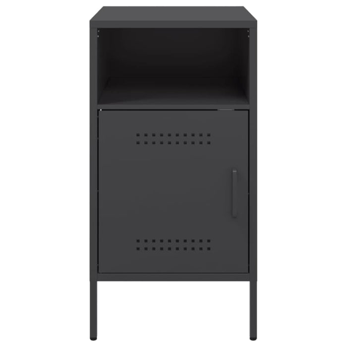 Bedside Cabinets 2 Pcs Black 36x39x68 Cm Cold-rolled Steel