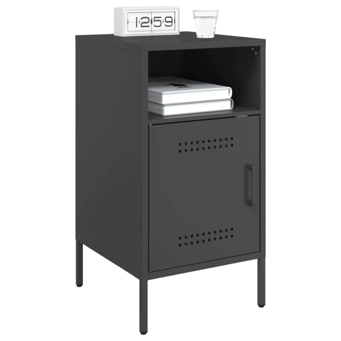 Bedside Cabinets 2 Pcs Black 36x39x68 Cm Cold-rolled Steel