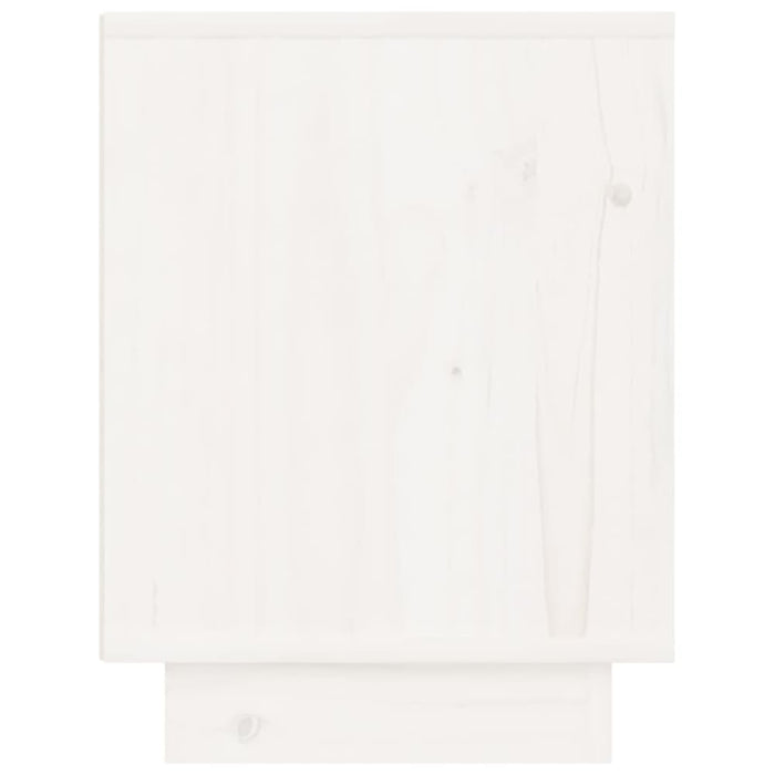 Bedside Cabinets 2 Pcs White 40x30x40 Cm Solid Wood Pine