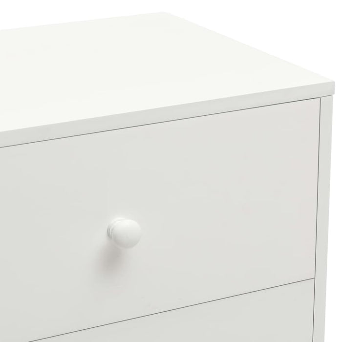 Bedside Cabinets 2 Pcs White 40x30x50 Cm Solid Pinewood