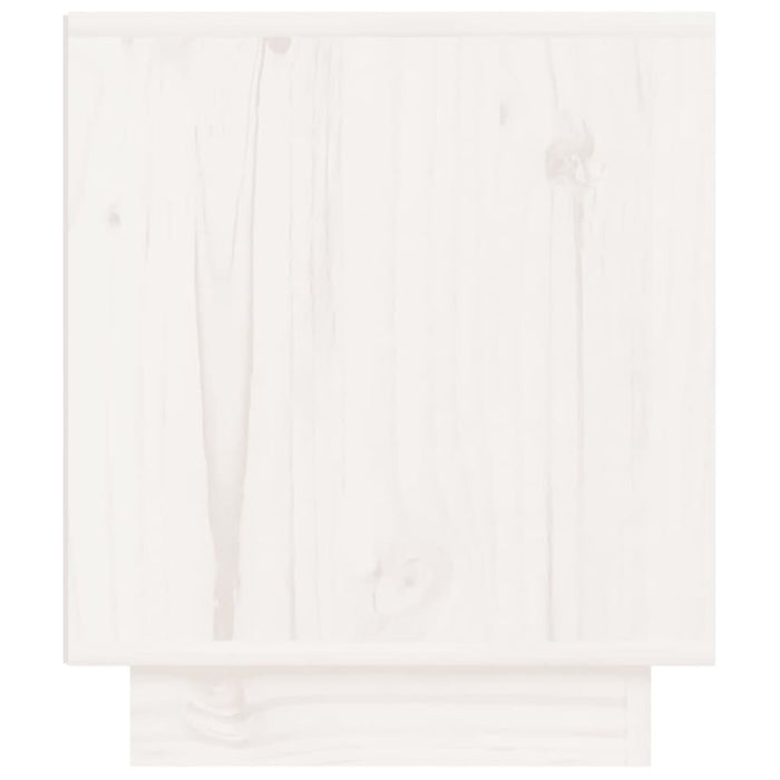 Bedside Cabinets 2 Pcs White 40x34x40 Cm Solid Wood Pine