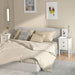 Bedside Cabinets 2 Pcs White 40x35x61.5 Cm Solid Wood Pine