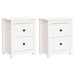 Bedside Cabinets 2 Pcs White 50x35x61.5 Cm Solid Wood Pine