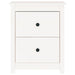 Bedside Cabinets 2 Pcs White 50x35x61.5 Cm Solid Wood Pine