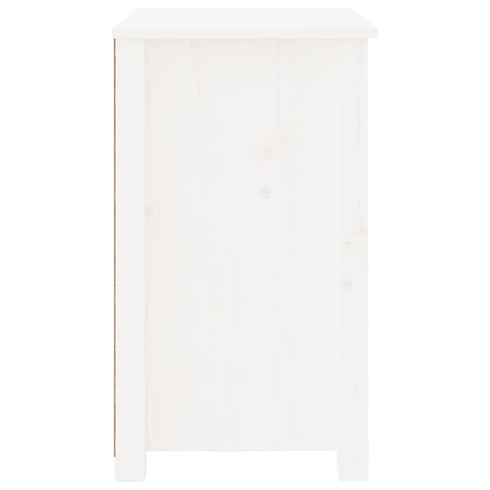 Bedside Cabinets 2 Pcs White 50x35x61.5 Cm Solid Wood Pine