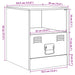 Bedside Cabinets 2pcs Black 34.5x39x44 Cm Steel Naoipx