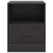 Bedside Cabinets 2pcs Black 34.5x39x44 Cm Steel Naoipx