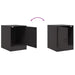 Bedside Cabinets 2pcs Black 34.5x39x44 Cm Steel Naolbn