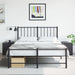 Bedside Cabinets 2pcs Black 34.5x39x44 Cm Steel Naolbn