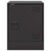 Bedside Cabinets 2pcs Black 34.5x39x44 Cm Steel Naolbn