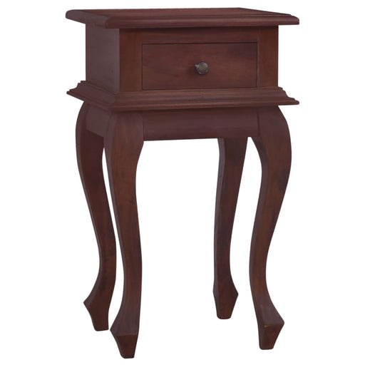 Bedside Table Classical Brown 35x30x60 Cm Solid Mahogany