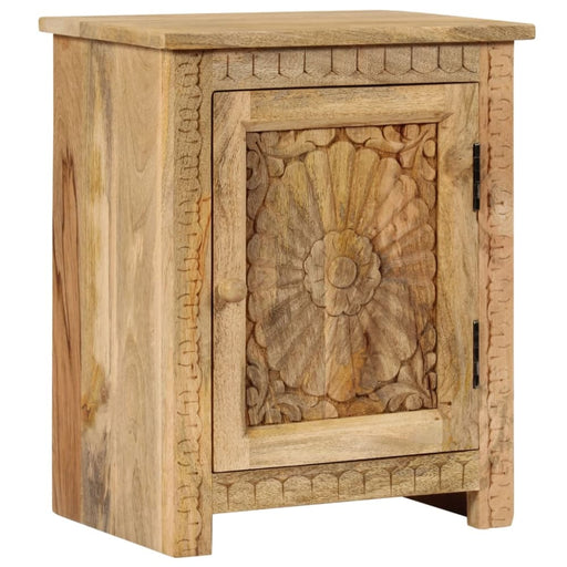 Bedside Table Solid Mango Wood 40x30x50 Cm Xalopo