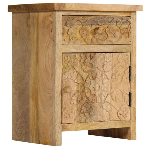 Bedside Table Solid Mango Wood 40x30x50 Cm Xalopx