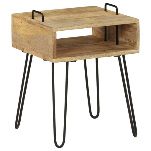 Bedside Table Solid Mango Wood 40x34x47 Cm Xalbok