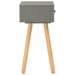 Bedside Tables 2 Pcs Grey Solid Pinewood Xnpxok