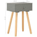 Bedside Tables 2 Pcs Grey Solid Pinewood Xnpxok