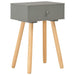 Bedside Tables 2 Pcs Grey Solid Pinewood Xnpxok